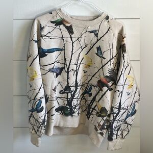 Staple Multicolor Bird Print Women's Sweater